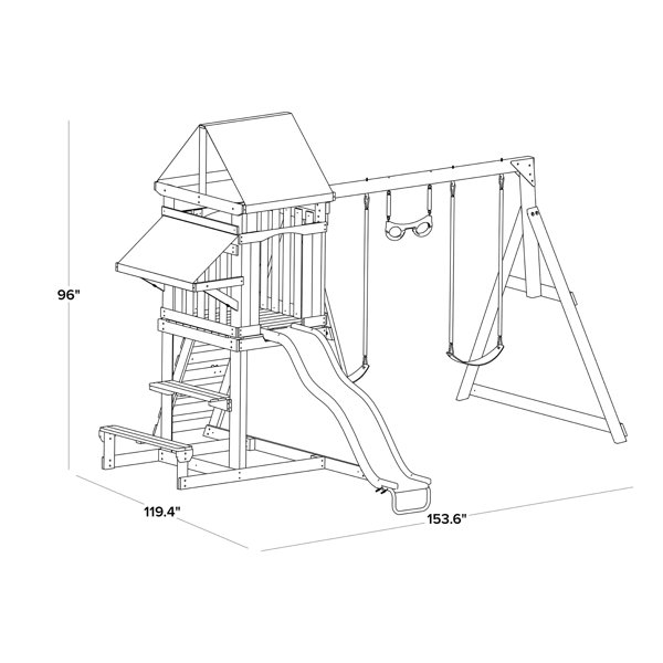 Sportspower Sunnyslope Swing Set & Reviews Wayfair Canada